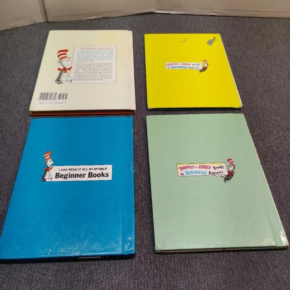 Dr Seuss Beginner Books Lot Cat in the Hat Fox in Socks Foot Book Mr Brown Moo
